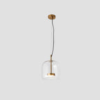 Glass Pendant Light with Warm LED