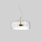 Glass Pendant Light with Warm LED