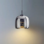 Glass Pendant Light with Warm LED Warm White