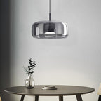 Glass Pendant Light with Warm LED Dimmable