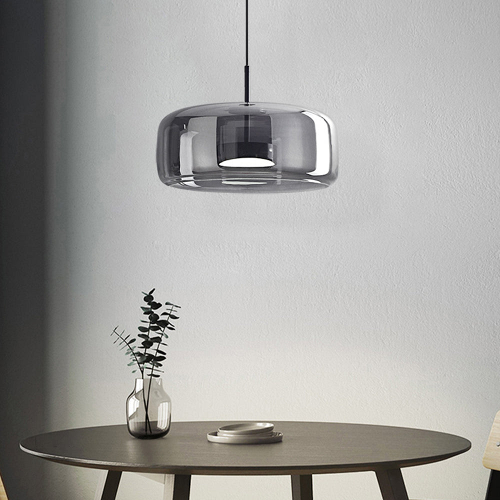 Glass Pendant Light with Warm LED Dimmable