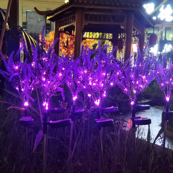 Solar Lavender Garden Light with LED Accent Lighting