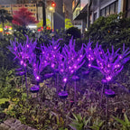 Solar Lavender Garden Light with LED Accent Lighting