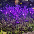 Solar Lavender Garden Light with LED Accent Lighting