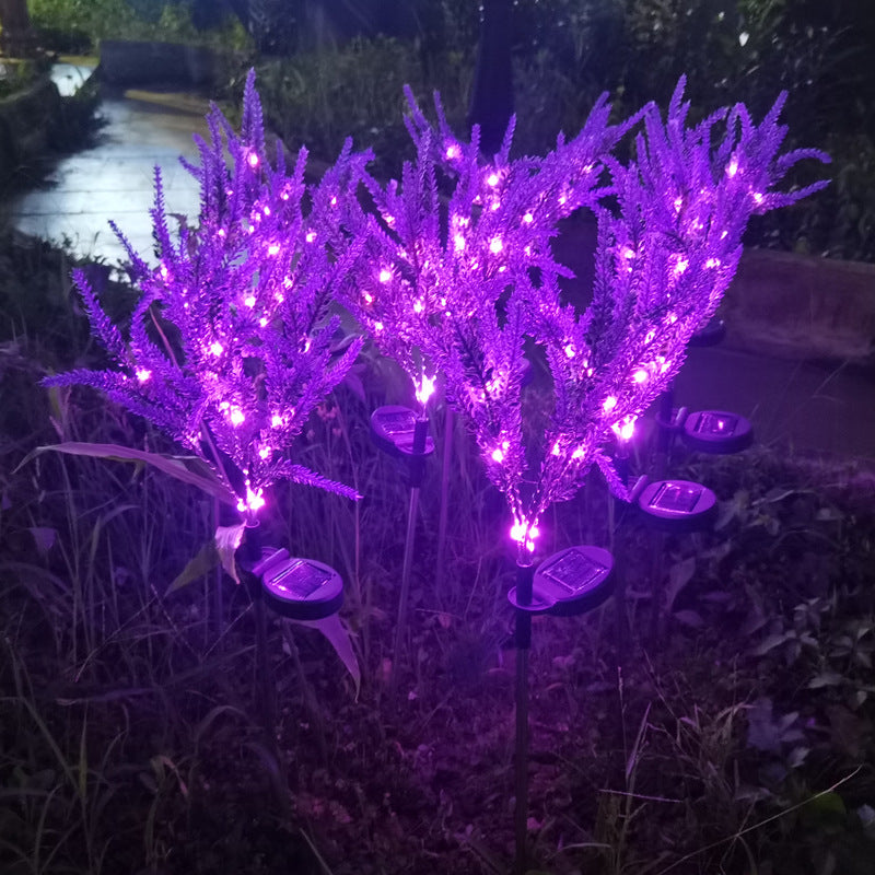Solar Lavender Garden Light with LED Accent Lighting