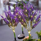 Solar Lavender Garden Light with LED Accent Lighting