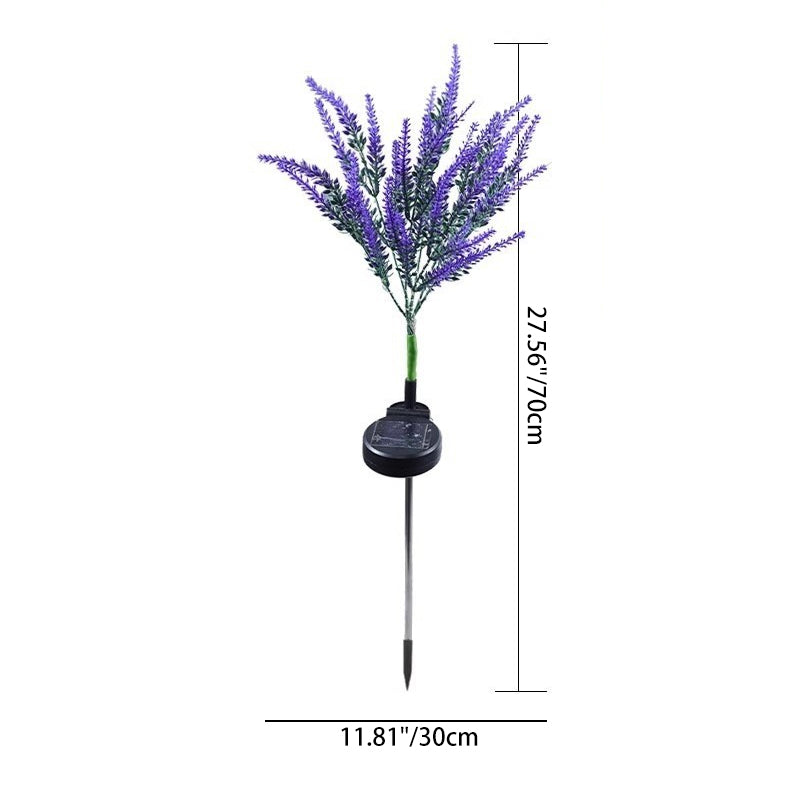 Solar Lavender Garden Light with LED Accent Lighting