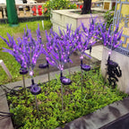Solar Lavender Garden Light with LED Accent Lighting