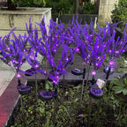 Solar Lavender Garden Light with LED Accent Lighting