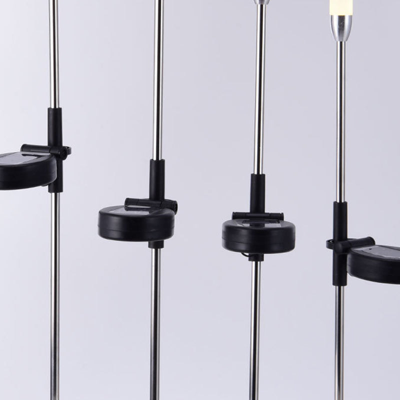 Solar Garden Path Lights with Art Deco Design