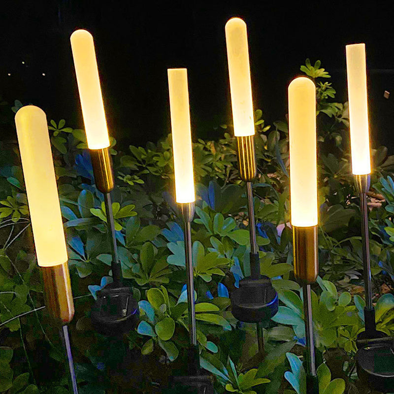 Solar Garden Path Lights with Art Deco Design