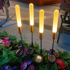 Solar Garden Path Lights with Art Deco Design