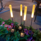 Solar Garden Path Lights with Art Deco Design