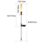 Solar Garden Path Lights with Art Deco Design