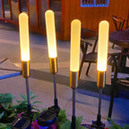 Solar Garden Path Lights with Art Deco Design