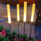 Solar Garden Path Lights with Art Deco Design
