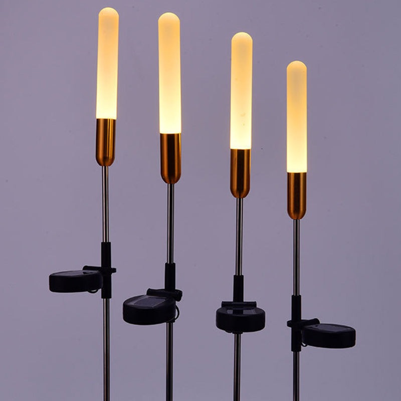 Solar Garden Path Lights with Art Deco Design