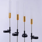 Solar Garden Path Lights with Art Deco Design