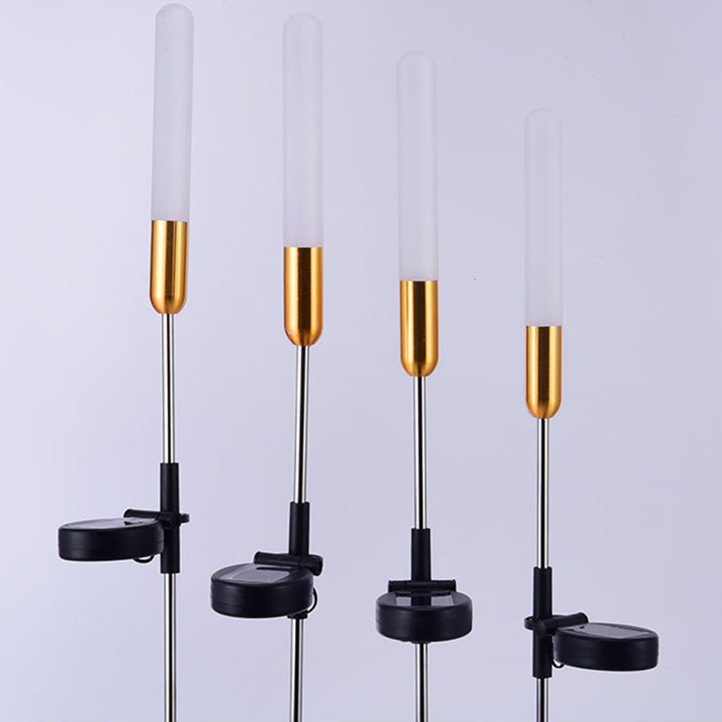 Solar Garden Path Lights with Art Deco Design