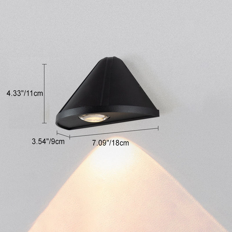 Triangle LED Wall Sconce - Outdoor Waterproof Aluminum