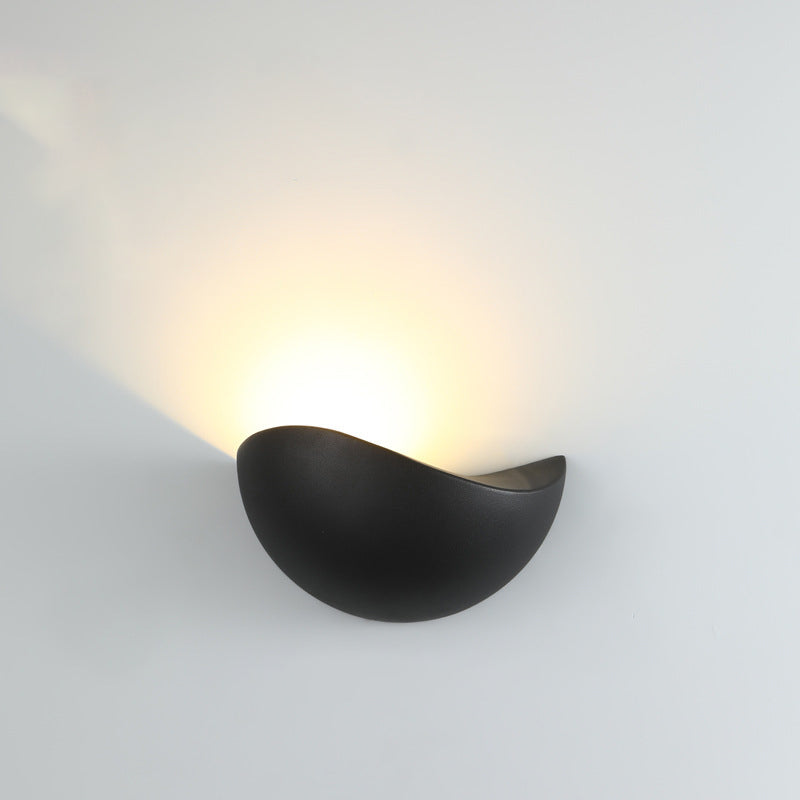 Modern LED Wall Sconce with Curved Design
