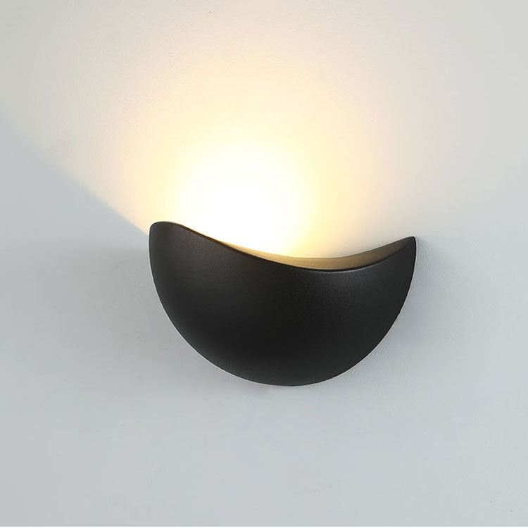 Modern LED Wall Sconce with Curved Design