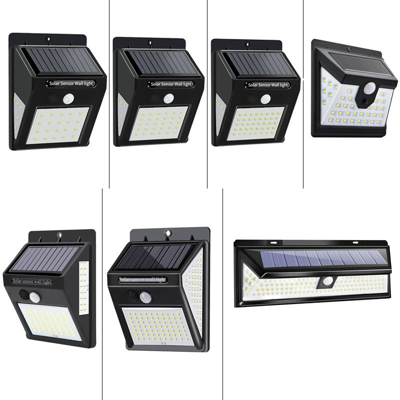 Solar Motion Sensor Wall Light with LED Panel