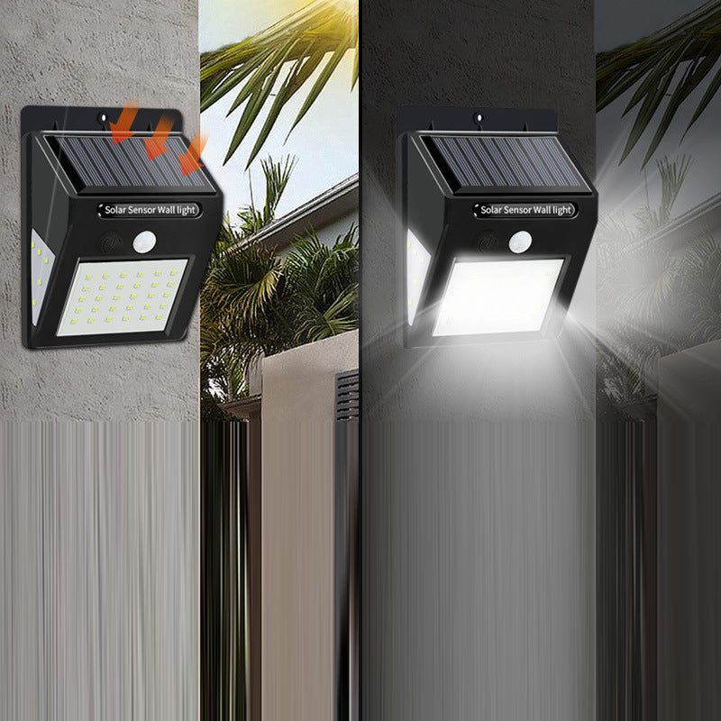 Solar Motion Sensor Wall Light with LED Panel