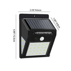 Solar Motion Sensor Wall Light with LED Panel
