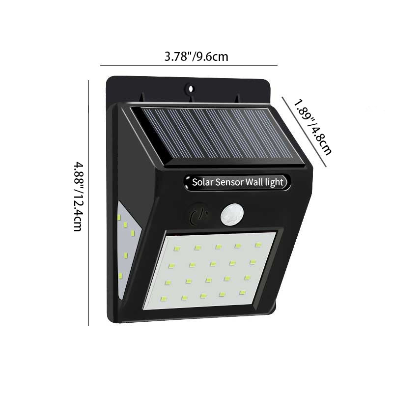 Solar Motion Sensor Wall Light with LED Panel