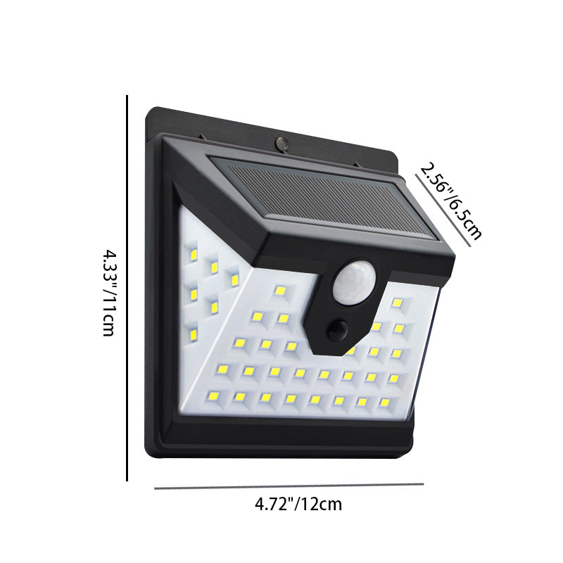 Solar Motion Sensor Wall Light with LED Panel