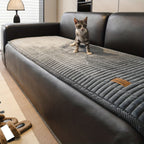 Quilted Sofa Cover – Protects Against Pet Hair & Wear Gray