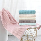 Waffle Weave Bath Towel – Lightweight & Quick-Dry
