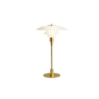 Nordic Glass Table Lamp with Adjustable LED Light White Gold