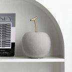 Modern Fruit Sculptures with Brass Stems