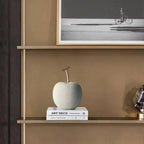 Modern Fruit Sculptures with Brass Stems
