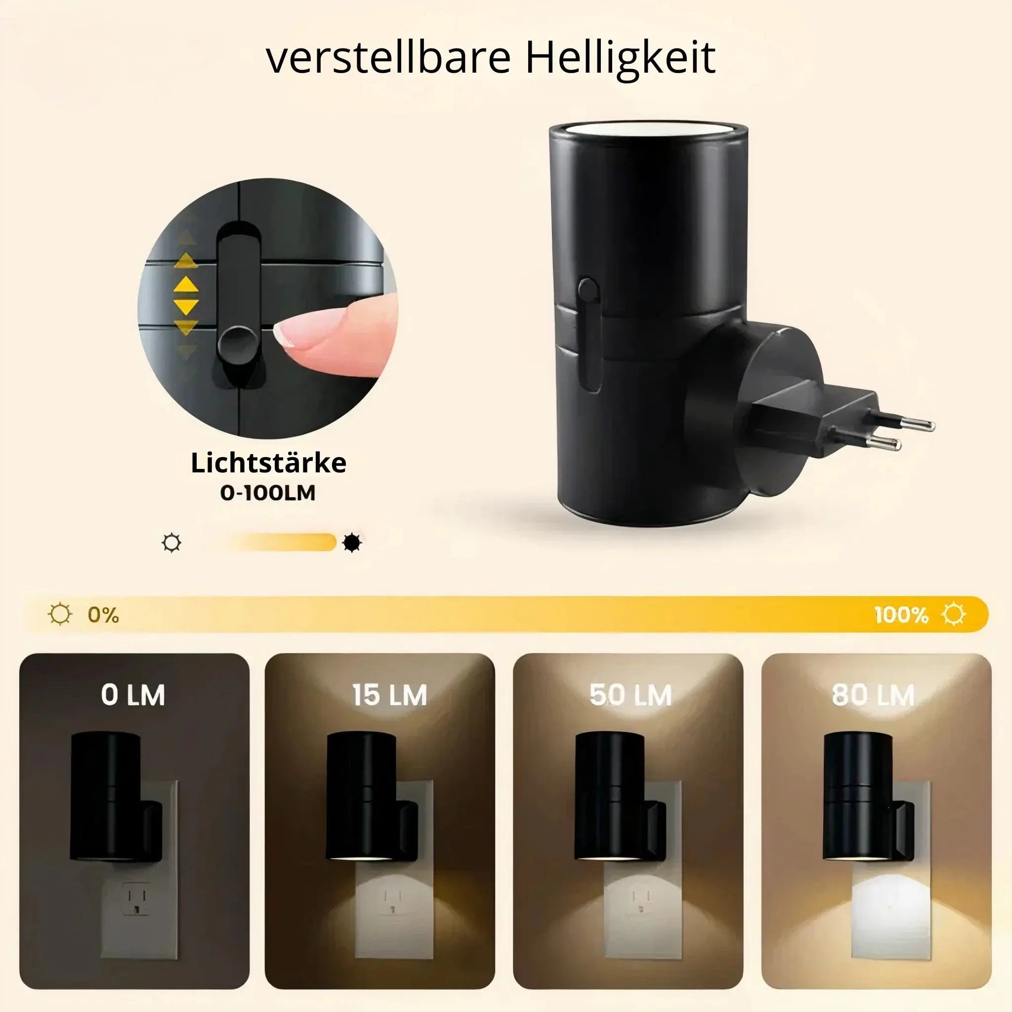 LED Socket Night Light with Twilight Sensor