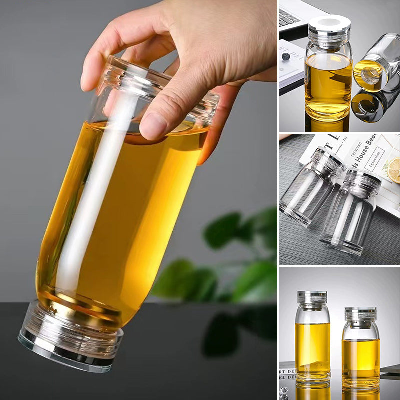Borosilicate Glass Mug with Double Wall Insulation