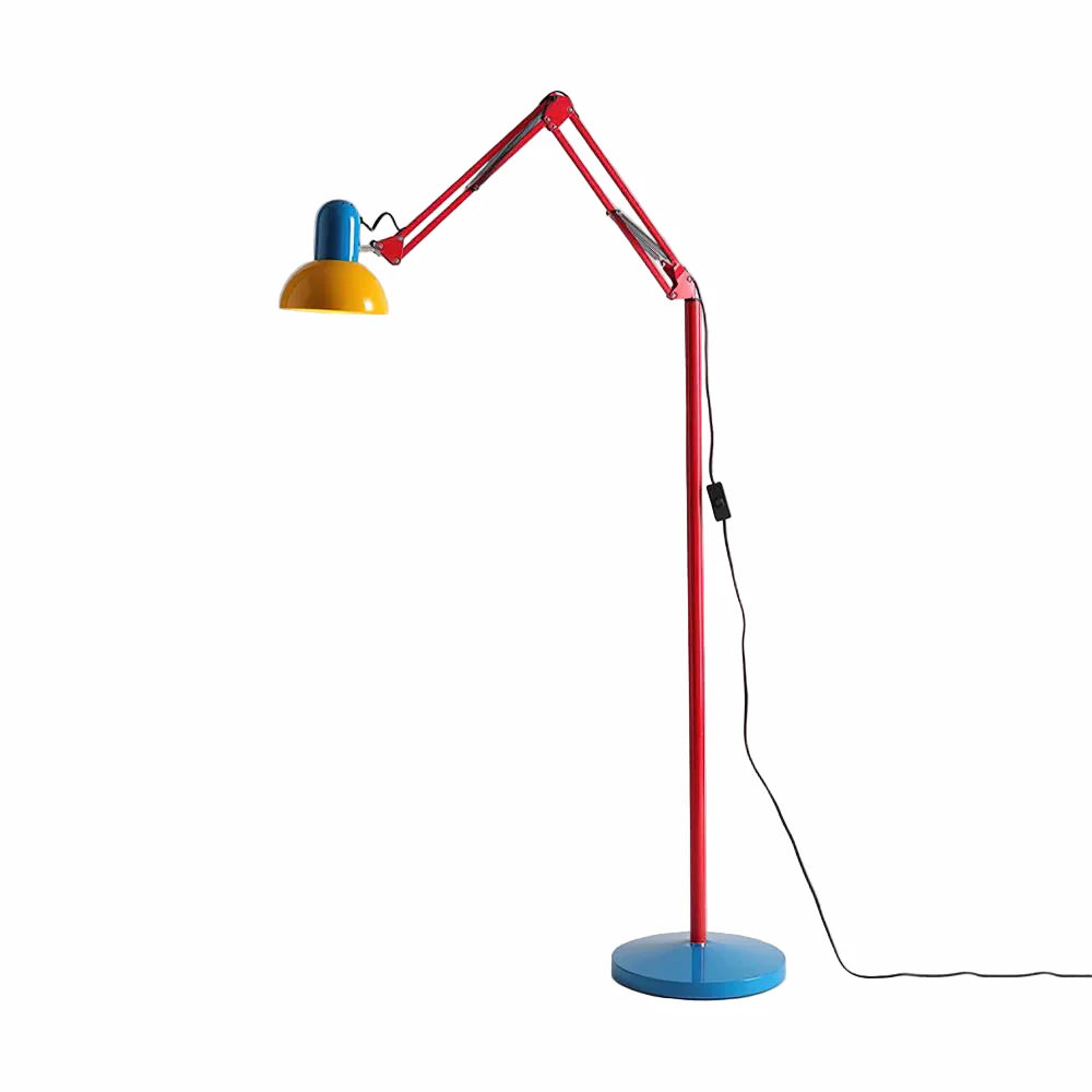 Adjustable Metal Floor Lamp with Multi-Color Design