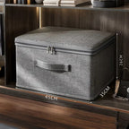 Fabric Storage Box with Handle and Zipper 19"x14.5"x12"