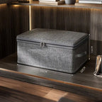 Fabric Storage Box with Handle and Zipper 12"x8"x5.5"