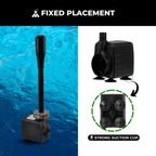 Submersible Fountain Pump with 12 LED Lights