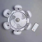 LED Ceiling Fan with Integrated Light - 4-Speed Remote Control