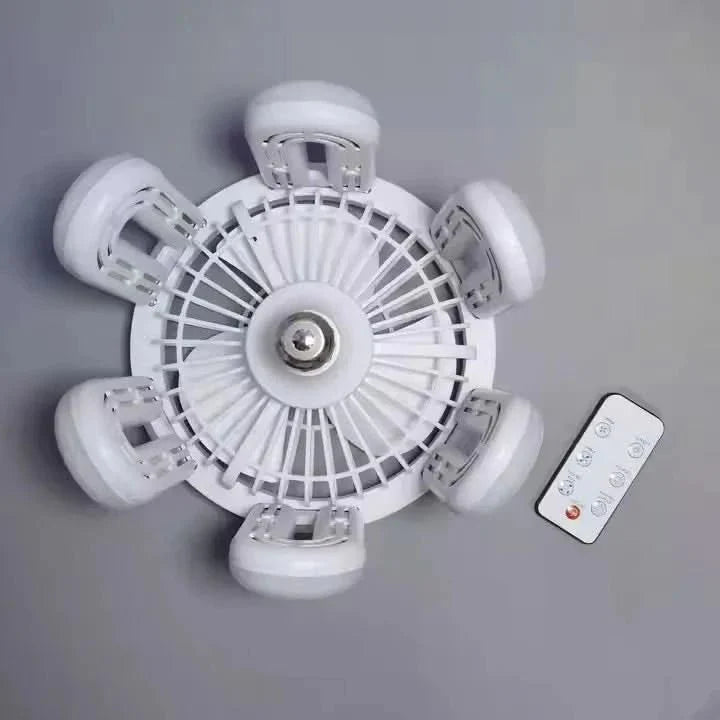 LED Ceiling Fan with Integrated Light - 4-Speed Remote Control