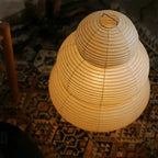 Paper Lantern Floor Lamp with Tiered Spheres