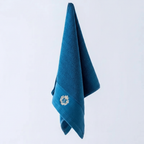 Luxury Bath Towel Set with Embroidered Border 13.8 × 29.5 in