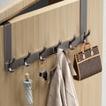 Over-Door Hook Rack - No-Drill Aluminum Organizer