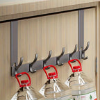 Over-Door Hook Rack - No-Drill Aluminum Organizer