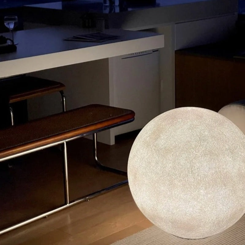 Moon Globe Floor Lamp with Adjustable Brightness