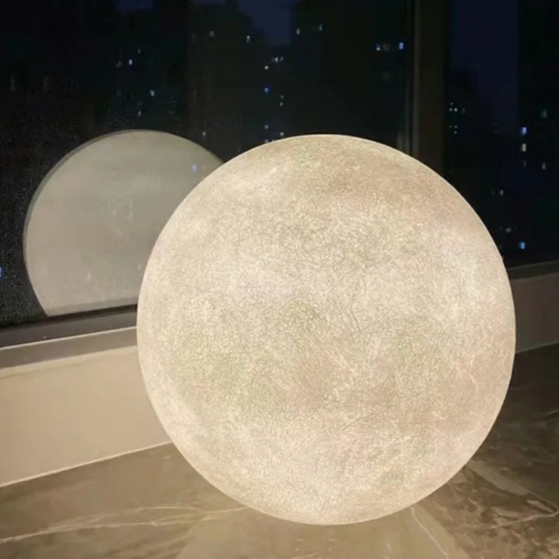 Moon Globe Floor Lamp with Adjustable Brightness
